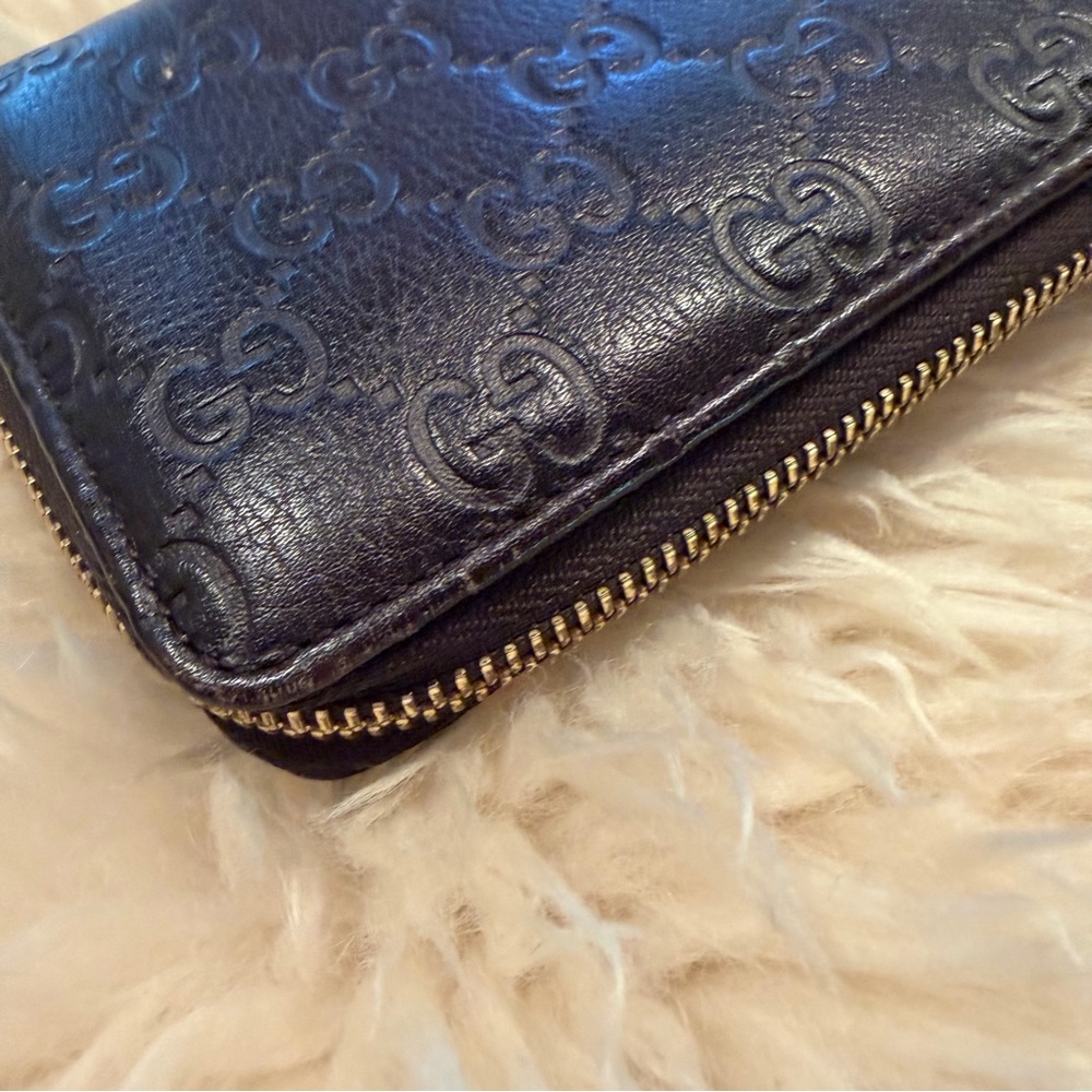 Gucci Imprint Zipper Long Wallet GG Monogram‎ Brown Gucci Wallet - Picture 5 of 9